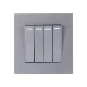 Interruptor eléctrico de pared de precio mayorista de seguridad estándar europeo de electrodomésticos de moda de Venta caliente