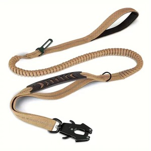 Maßgefertigte Luxus-Nylon-Hundeleine für Große Hunde, Verstellbare Reflektierende Taktische Trainingsleine mit Fahrzeuggurt - Product Image 2