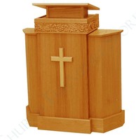 Púlpito de madera maciza/púlpito de roble/púlpito de madera de fábrica que se puede personalizar según su dibujo o imágenes
