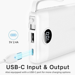 Cadeau d'entreprise, batterie externe de qualité supérieure 10000mAh 20000mAh, impression de logo personnalisée, 4 câbles intégrés pour <span class=keywords><strong>les</strong></span> voyages d'affaires - Product Image 3