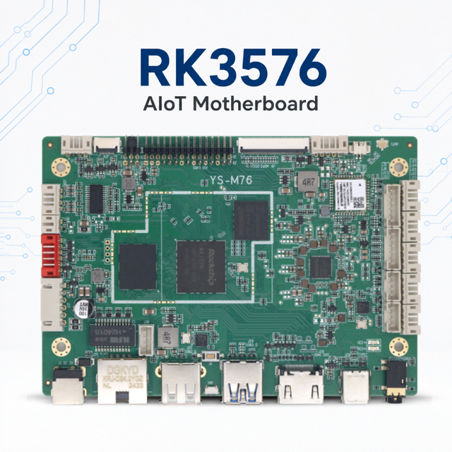Yisheng Rockchip RK3576 Android14 AIoT Motherboard 6 TOPS NPU 8K Single Board Computer for Edge AI Digital Signage Kiosk HMI OEM