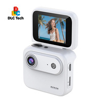 Cámara de Acción HD 1080P con Pantalla Abatible, Lente Gran Angular de 143°, Estabilización WiFi, Resistente al Agua hasta 30 m, MicroSD, para Ciclismo, Aventuras y Vlogging