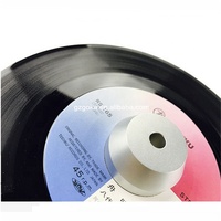 Adaptateur en aluminium 45 tr/min pour lecteur de disque vinyle imprimé personnalisé pour albums 7"