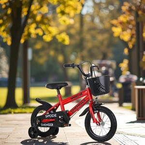 Neues Kinder fahrrad mit Zusatz rädern Outdoor Play Bike Safe Travel Kinder fahrrad mit Kunststoff korb - Product Image 4