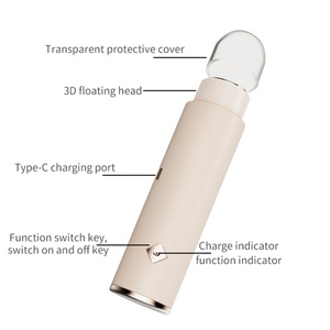 Tondeuse corporelle électrique rechargeable pour femme, entièrement lavable, pour le visage, la barbe, le maillot et les poils pubiens - Product Image 3