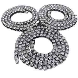 Cadena Cubana de Aleación con Incrustaciones de Moissanita, Estilo Hip Hop, Geométrica, Moderna, Brillante, de 13 mm de Ancho, en Oro y Plata, Venta Caliente de Fábrica - Product Image 5