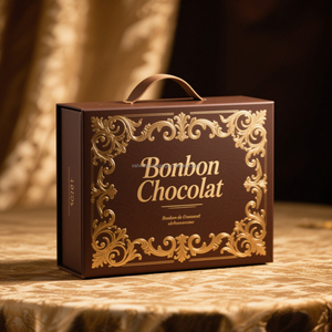 Boîte d'emballage pour chocolat personnalisée imprimée |   Boîte cadeau en carton rigide de luxe, fermeture magnétique, échantillon gratuit en gros - Product Image 3