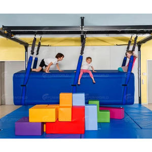 Tunnel d'air gonflable d'intérieur, tapis <span class=keywords><strong>de</strong></span> gymnastique, <span class=keywords><strong>plateforme</strong></span> <span class=keywords><strong>de</strong></span> balançoire gonflable pour l'escalade ou la glisse - Product Image 1