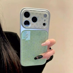 Coque de téléphone portable Senyork en verre brillant avec motif floral de lys pour iPhone 13 14 15 16 17 Pro Max, protection anti-rayures, coque arrière - Product Image 5