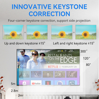 Sainyer Hologramm projektor 3D Holo graphische Projektion Smart Android Video Mobile HD 1080P LED-Projektoren