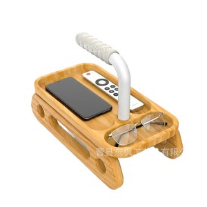 Herramienta de asistencia para ponerse de pie de madera para personas mayores con bandeja de almacenamiento, asa portátil para sofá, diseño moderno y sencillo - Product Image 1