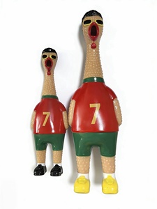 Jouet Poulet Crayonnant en Vinyle Thème Étoiles, Jouet Anti-Stress Sonore pour Enfants et Animaux de Compagnie - Product Image 6