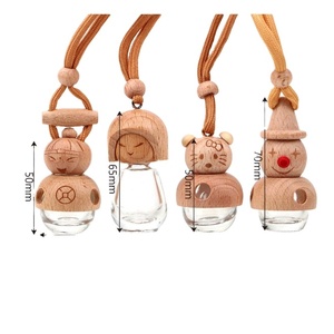 Botella vacía del ambientador del <span class=keywords><strong>perfume</strong></span> de la fragancia del difusor del coche de Shangai 5ml con el corcho divertido - Product Image 1