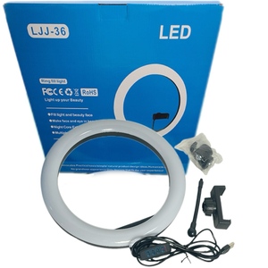 Versatile 14 Inch <strong>Ring</strong> Fill <strong>Light</strong> with AC/DC Power 192 <strong>LED</strong> Beads for Photography Video Shooting Adjustable Color Temperature - Product Image 3