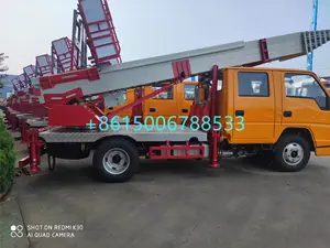 China Hot Sale JIUHE/JH 28m 32m 36m 45m 65m Aerial Ladder Truck Mobile Elevator High Work Platform For Turkey