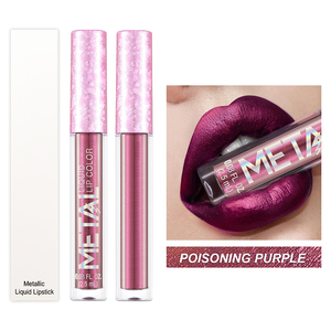 Vendita all'ingrosso Vegan <span class=keywords><strong>Mate</strong></span> rossetto liquido Logo personalizzato Private Label rosso satinato luccicante rossetto opaco - Product Image 5