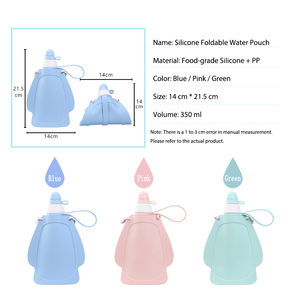 Bouteille d'eau en silicone anti-fuite pour enfants, grande capacité - Product Image 4