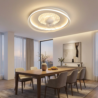 Lámpara LED de Techo Empotrada Premium con Control Remoto, 3 Colores Cambiables, Ventilador Circular Duradero, Larga Vida Útil