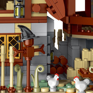 Blocs de construction de moulin à vent médiéval Modeler MK033009, plus de 800 pièces, jouet éducatif pour adolescents, modèle d'assemblage DIY - Product Image 4