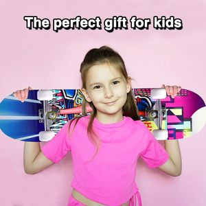 ไม้ไผ่31 ''x 8'' คู่เตะเว้าไฟฟ้าสเก็ตบอร์ดผู้เริ่มต้นเด็กเด็กชายเด็กหญิงผู้ใหญ่กระดานยาวแบริ่ง ABEC-7 40 km/h - Product Image 5