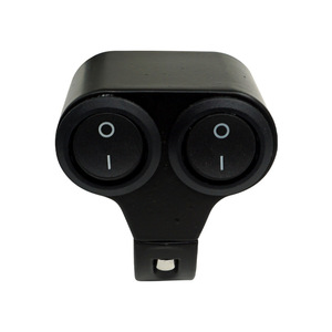 Interruptor de encendido/apagado dual para manillar de motocicleta con luz LED para control de lámpara auxiliar de motocicleta - Product Image 1