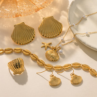 Pendentif Breloque de Bonne Qualité pour Fabrication de Bijoux, en Acier Inoxydable, Anti-ternissement, Cœur d'Amour Doré, Breloques DIY pour Colliers