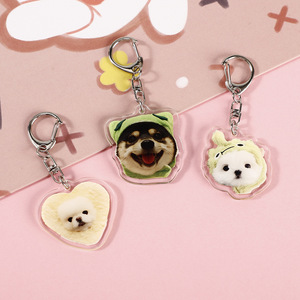 Chất lượng cao Keychain tùy chỉnh dễ thương động vật Acrylic Standee ánh sáng lên Keychain Acrylic LED Keychain huy hiệu cho quà tặng và túi xách - Product Image 1