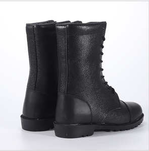 Botas de cuero largas de ceremonia para hombre, modelo TSB18, con puntera cruzada, cuello alto y mangas largas, de 10 y 11 pulgadas. - Product Image 3