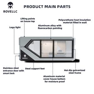 Villa capsule d'extérieur de qualité supérieure et efficace, 2 chambres, maison capsule modulaire de luxe, préfabriquée, gain de place - Product Image 3
