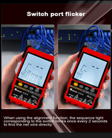 Penguji Kabel LAN Jaringan Telepon Layar LCD untuk Diagnosa Jaringan, Perbaikan, dan Pencari Jalur