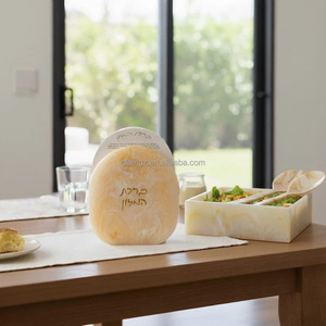 Luxury Marble Pattern Lucite Holder Hebrew Prayer <strong>Cards</strong> Elegant Clear Acrylic Judaica <strong>Table</strong> Blessing Religious Gift Bencher Set - Product Image 6