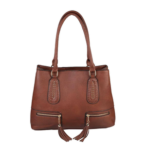 Bolso de mano duradero y de larga duración para mujer, hecho con 100% cuero genuino, con correa cómoda y acabado profesional. - Product Image 1