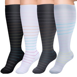 <span class=keywords><strong>Calze</strong></span> a Compressione Elastiche Traspiranti 3XL Plus Size al Ginocchio per Infermieri, Comode e con Sollievo dalla Pressione - Product Image 2