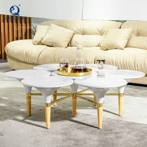 QIANCHENG patent product hot selling european high end living room furniture sofa center occasional table modern coffee tables