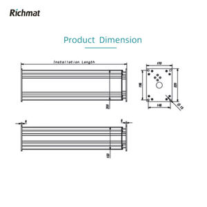 500 מ "מ כבד חובה 12v 24v dc מפעילים ליניארי 3 שלב הרמת טור מגנט קבוע לשימוש ביתי - Product Image 2