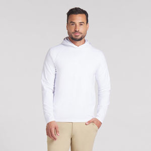 Sudadera con capucha de color sólido transpirable al por mayor para hombre diseño de logotipo personalizado con impresión digital sudadera informal para hombre en primavera - Product Image 6