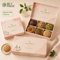 Boîte cadeau personnalisée pour biscuits de boulangerie avec séparateurs, emballage en papier alimentaire pour biscuits, macarons, desserts, boîte à biscuits à emporter
