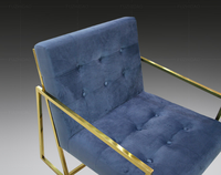 Chaise de salle à manger moderne en acier inoxydable, nouveau design