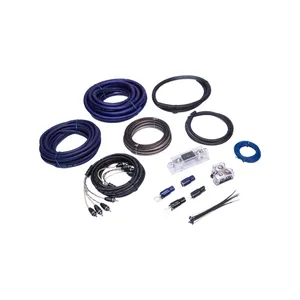 자동차 오디오 스피커 앰프 배선 키트 매트 PVC 투명 PVC 컬러 PVC 10GA 앰프 설치 배선 자동 서브 우퍼 배선 키트