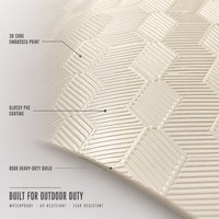 Bâche en polyester enduit PVC 800g avec logo personnalisé, impression 3D cube, imperméable et résistante aux UV pour tente, auvent, couverture de camion
