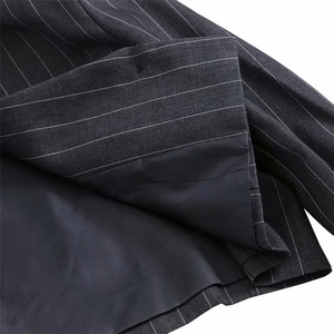 Chaqueta corta a rayas para <span class=keywords><strong>Mujer</strong></span>, moda de invierno, alta calidad, 2021 - Product Image 4
