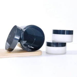 Round Shape Clear <b>Jar</b> White Lid PET Thick Bottom <b>Plastic</b> Cream <b>Jar</b> Custom Logo Body Scrub Butter <b>Jars</b> - Product Image 5