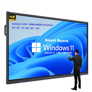 Tableau blanc interactif LED Hiseeview 85 pouces, Android 14 OS, tactile 40 points, résolution 4K, stylos magnétiques intelligents, garantie 1 an - Product Image 1