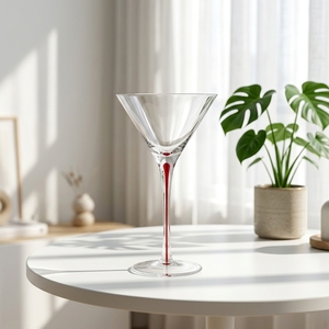 Verre à <span class=keywords><strong>Martini</strong></span> décoratif unique en gros avec long pied – Verres à cocktail et Margarita pour mariage - Product Image 1