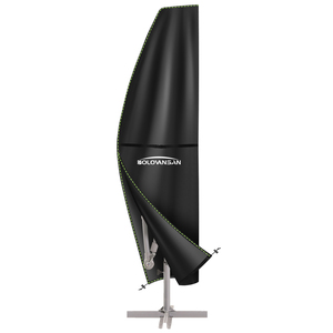 Funda para Sombrilla de Patio Basics, Tela Impermeable <span class=keywords><strong>que</strong></span> Protege Contra la Lluvia y los Rayos UV, Protección para Todas las Estaciones, Negra - Product Image 1