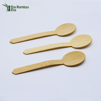 Mini cuillères jetables en bambou pour la dégustation de glaces, yaourts et desserts – Lot de petits ustensiles écologiques pour condiments
