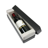 Boîtes cadeaux élégantes en carton rigide bordeaux, emballage personnalisé à fermeture longue pour bouteilles de vin, bière, recyclables, avec lamination mate