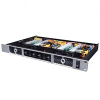 Amplificateur numérique de classe D à quatre canaux PFX 500W, impédance 8 ohms, boîtier métallique, sonorisation professionnelle pour scène de concert