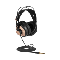 Casque audio filaire professionnel Simplefly Studio, supra-auriculaire, avec haut-parleurs de 50 mm, coussinets doux, pivotant auto-ajustable, 6,35 mm, 220 cm