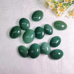 Wholesale Healing Crystal Stone Smooth Green Aventurine Quartz Palm Stone